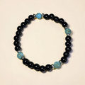 Grounding onyx and howlite unisex bracelet