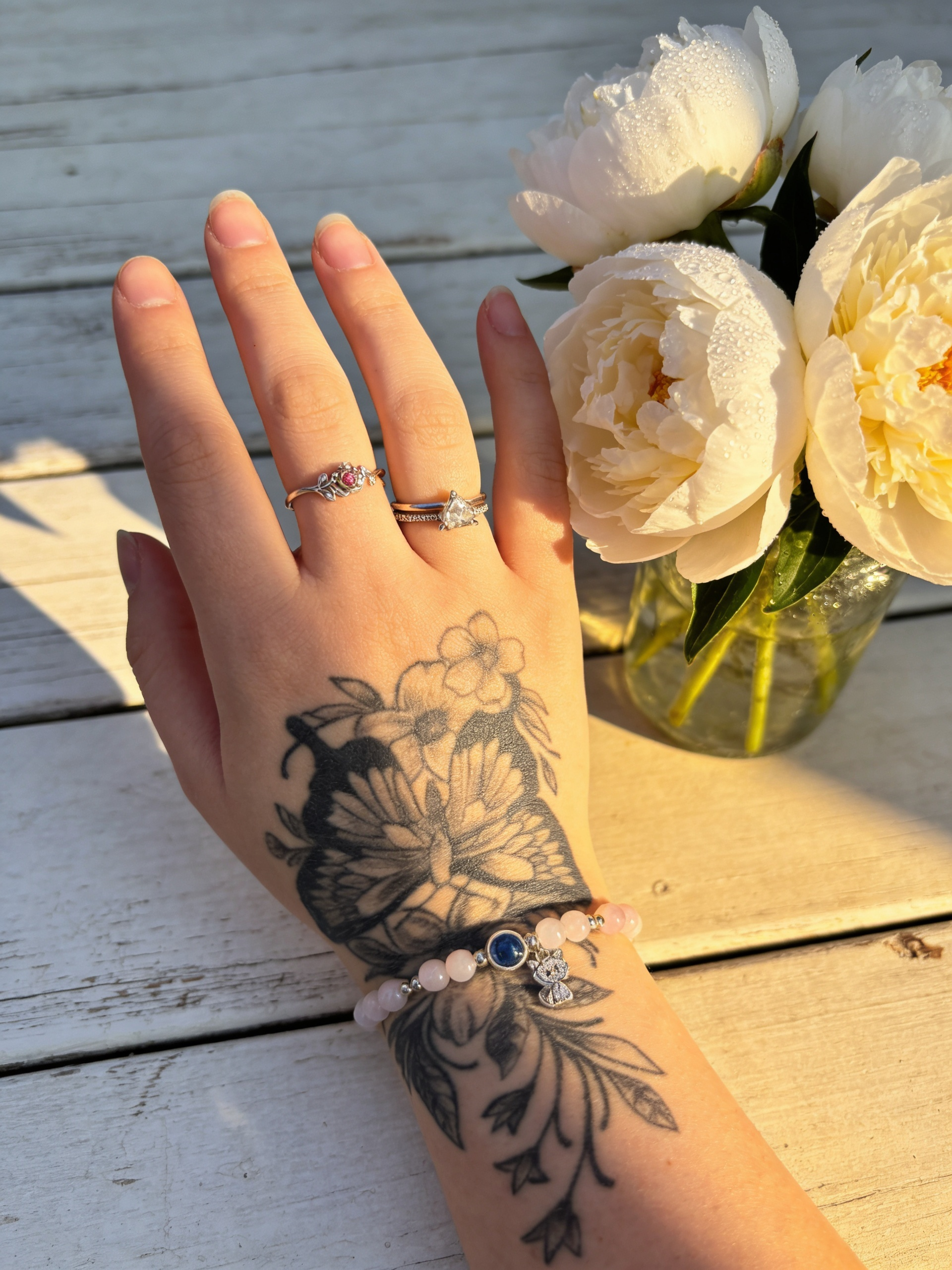 Calming Starlit Jade Gemstone Bracelets