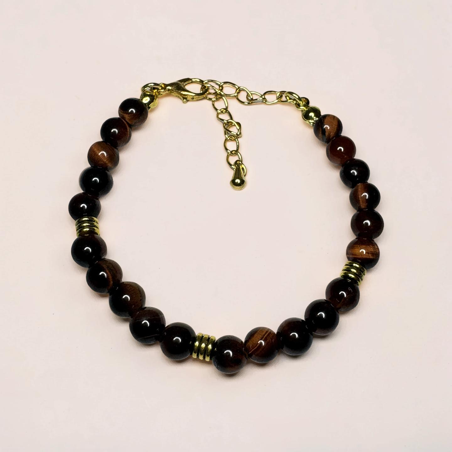 Adjustable tigers eye bracelet