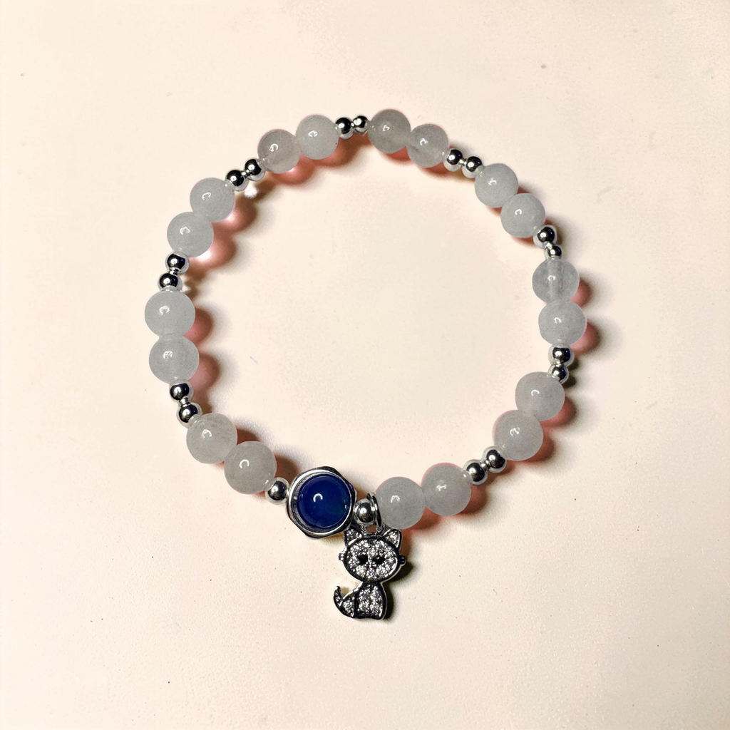 Calming Starlit Jade Gemstone Bracelets