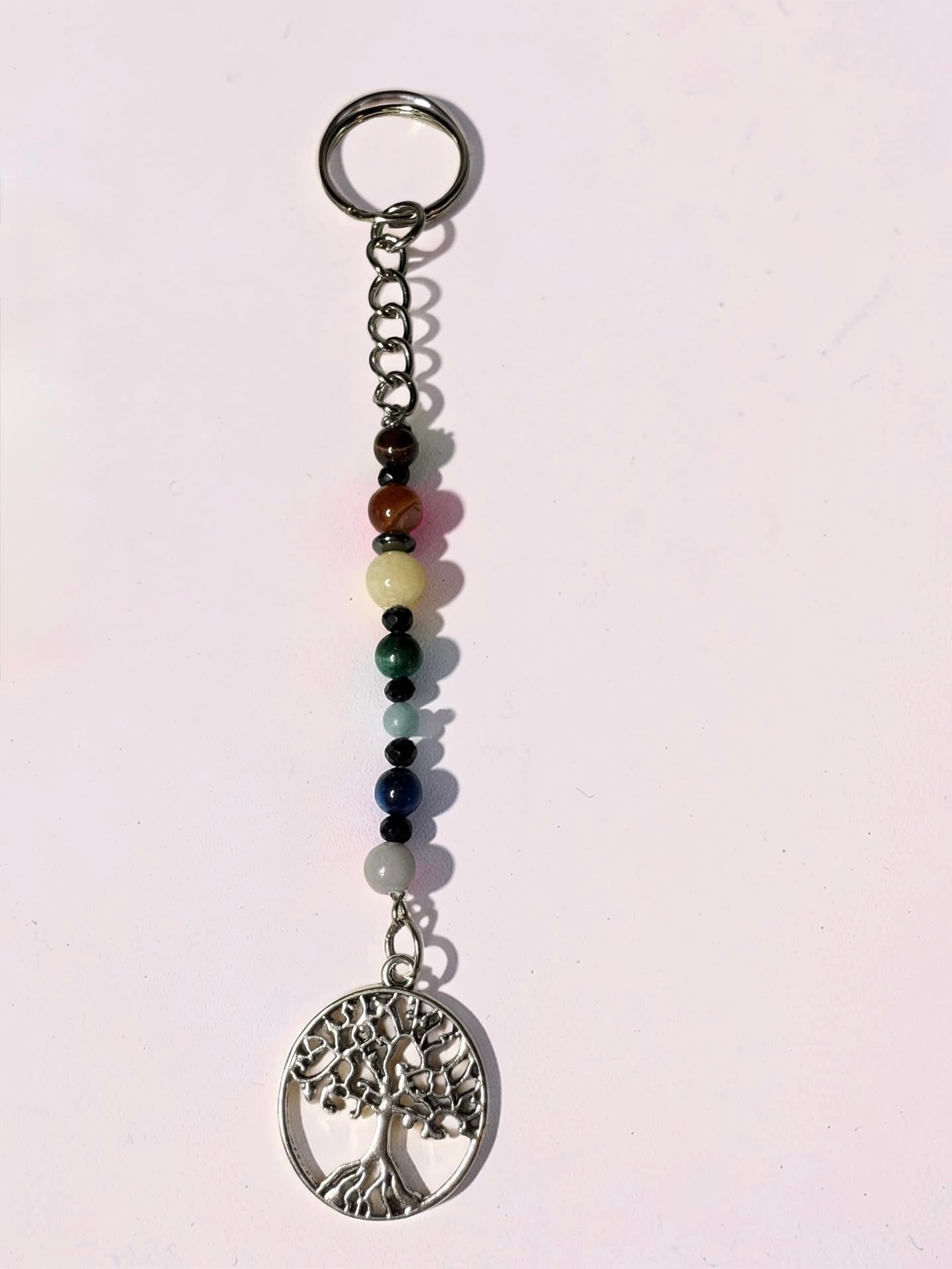 Chakra Harmony Tree of Life Keychain