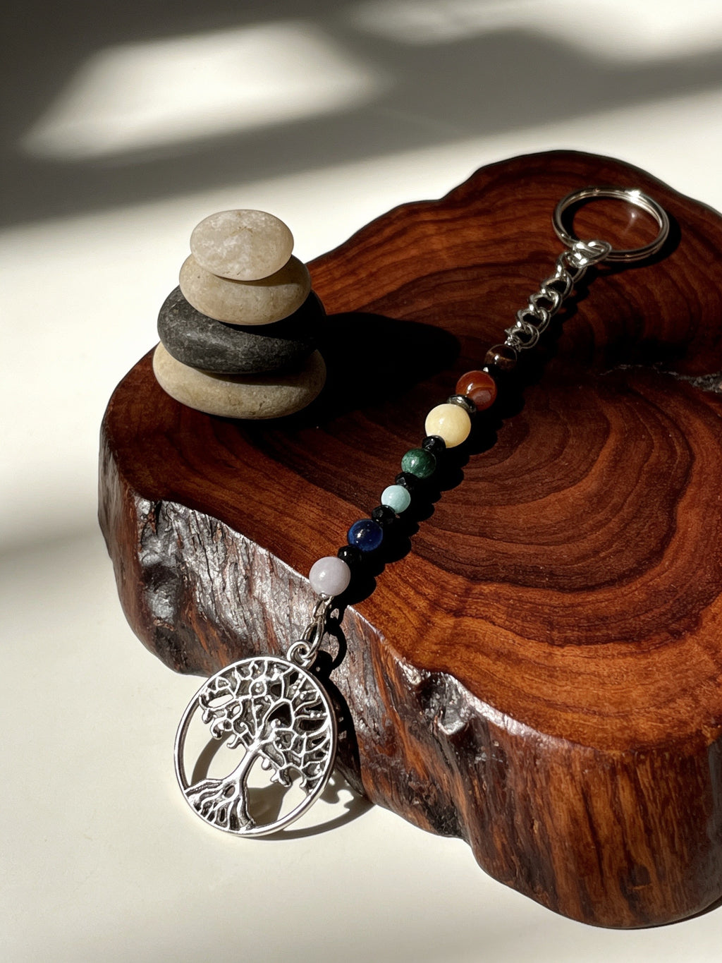 Chakra Harmony Tree of Life Keychain